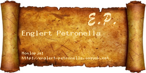 Englert Petronella névjegykártya